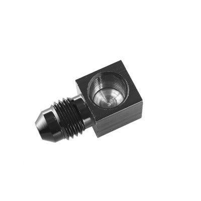 Redhorse 9196-04-02-2 4AN Male to 1/8in NPT FM Gauge Adapter 90Deg BLK