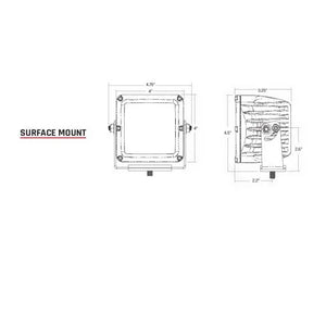 Rigid D-XL Pro Driving Light Dimensions