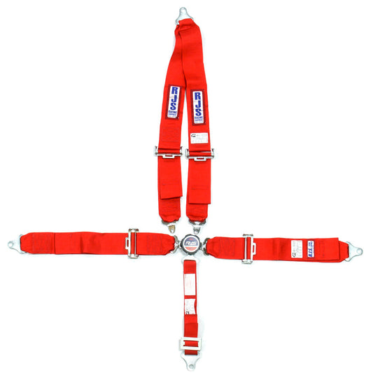 RJS 5-Point Quick-Release Camlock Harness 2" Sub (Red)