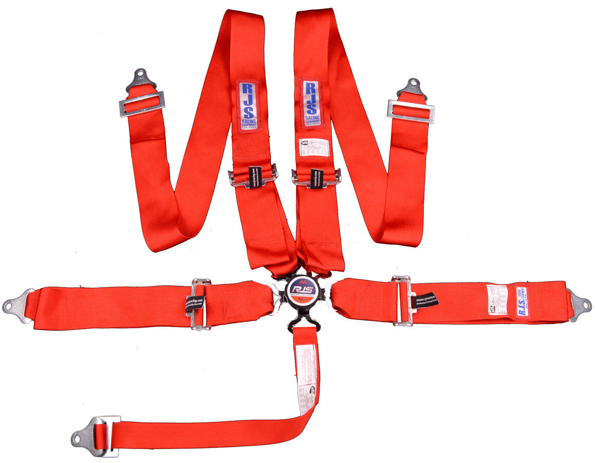 RJS 5-Point Quick-Release Camlock Harness 2" Sub (Red)