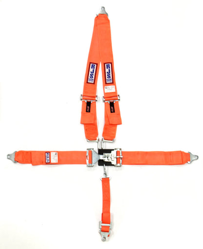 RJS 5-Point Roll Bar Mount Harness 2" Sub (Orange)