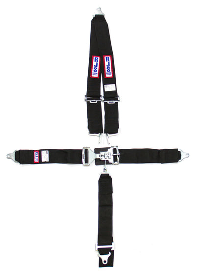 RJS 5-Point Roll Bar Mount Harness 3" Sub (Black)