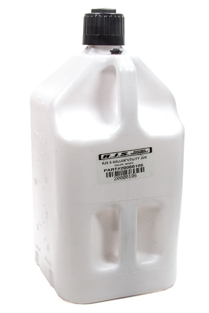 RJS 5 Gallon Utility Jug (White)