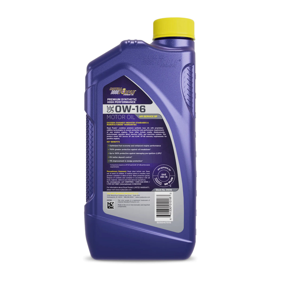 Royal Purple High Performance Synthetic Oil 0W-16
