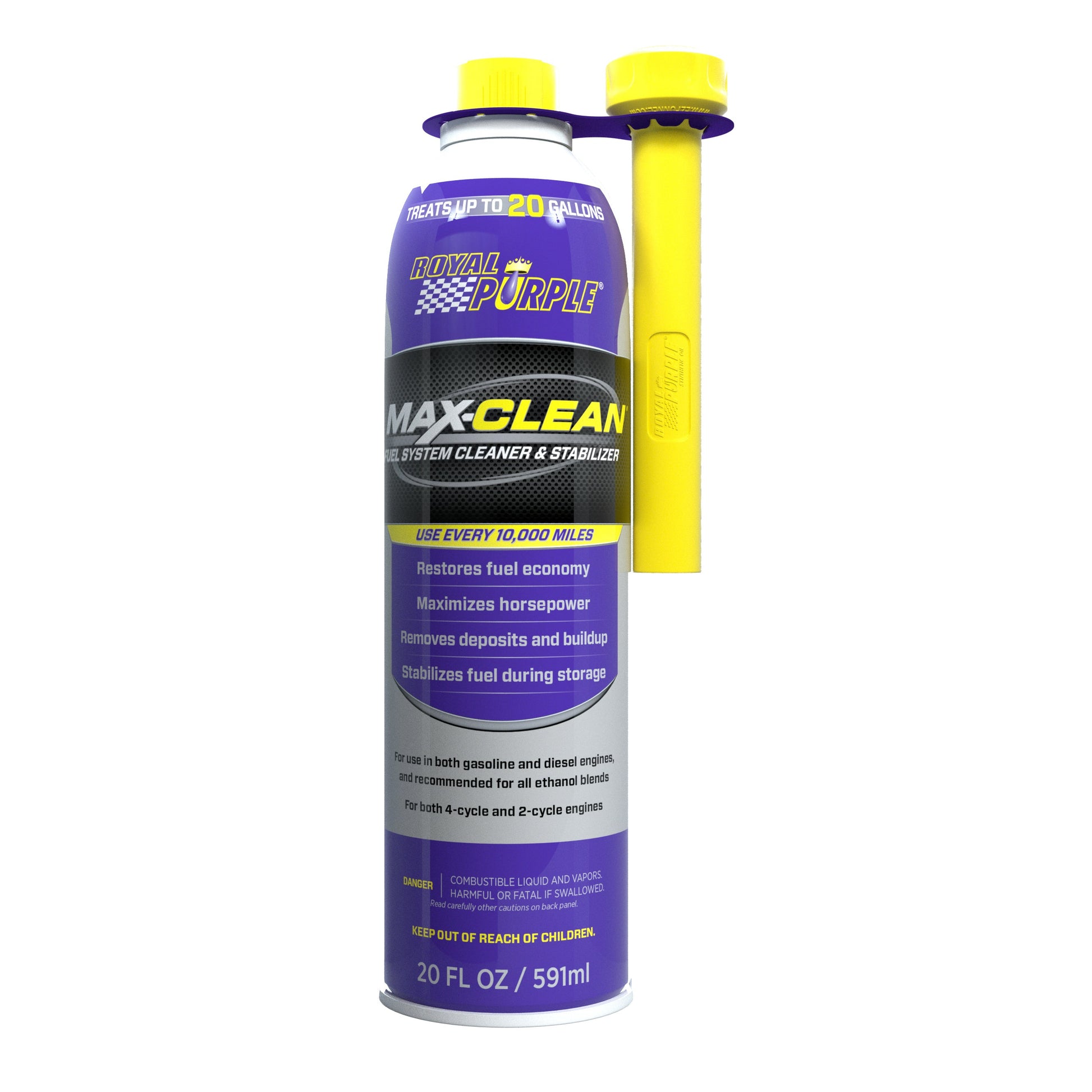 Royal Purple Max Clean Fuel System Cleaner 11722 (front label)