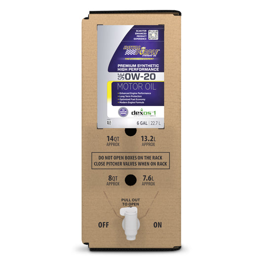 Royal Purple Multi-Grade Motor Oil 0W20 Dexos (6 Gal Box) Part # 60020
