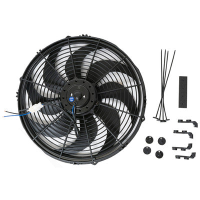 Racing Power 14" Electric Cooling Fan 12V Curved Blades R1014