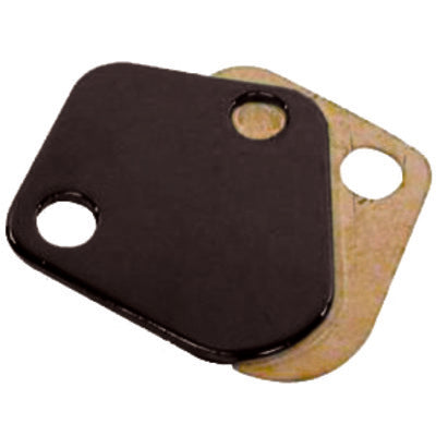 Racing Power BB Chevy Fuel Pump Block Off Plate Black R2058BK