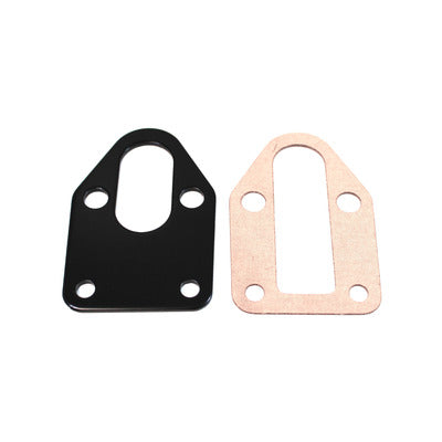 Racing Power SBC Steel Fuel Pump Mounting Plate Black R2310BK