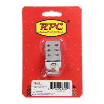 Racing Power Carb Linkage Bracket Morse Cable Chrome R2330