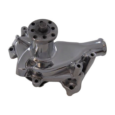 Racing Power SB Chevy Aluminum Water Pump Long Chrome R3951C