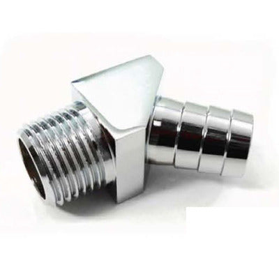 Racing Power Aluminum 45-Degree Fitting 1/2" NPT 5/8" Barbs R4528