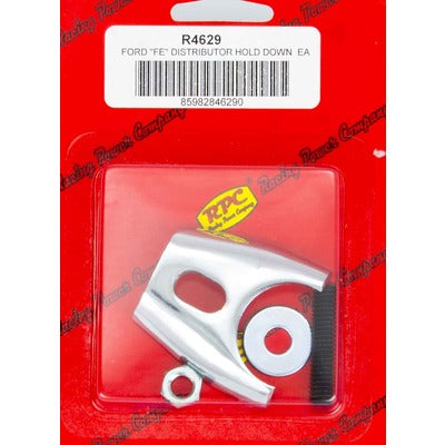 Racing Power Ford FE Comp Style Distributor Clamp Chrome R4629