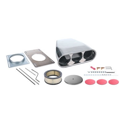 Racing Power Street Hood Scoop Plain Polished R5225