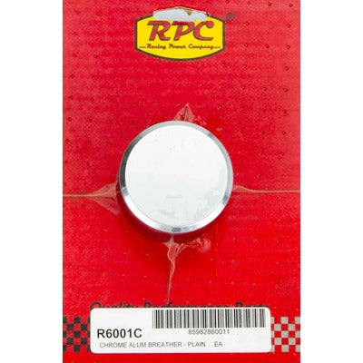 Racing Power Aluminum Plain Push In Breather Chrome R6001C