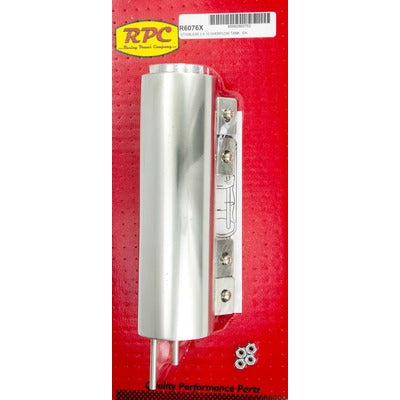 Racing Power Aluminum Tank Overflow 3" x 10" Polished R6076