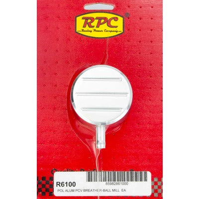 Racing Power Aluminum Ball Milled PCV Breather Polished R6100