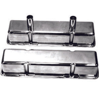Racing Power Polished Aluminum SB Chevy Circle Track Valve Cover R6140