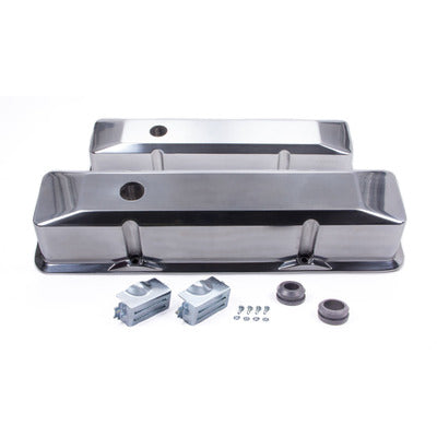 Racing Power SBC Aluminum Recessed Tall V/C Plain Polished R6152