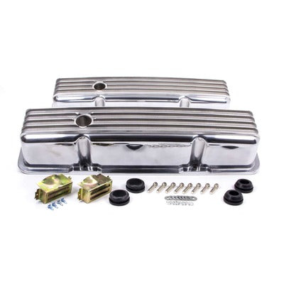 Racing Power SBC Aluminum Finned Tall V/C Polished R6181