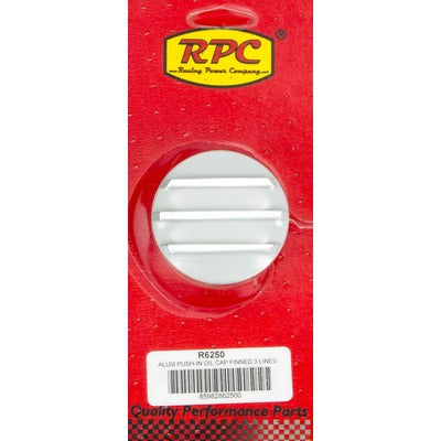 Racing Power Aluminum Finned Oil Push In Polished R6250