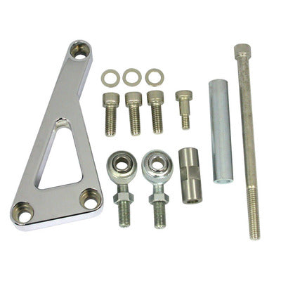 Racing Power Chrome Aluminum SB Chevy Alternator Bracket Lwp R6402