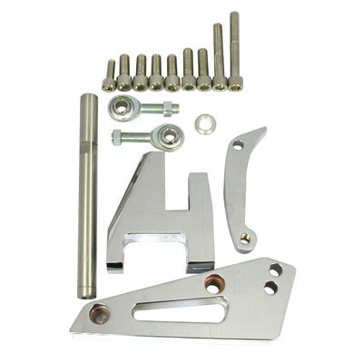 Racing Power Chrome Aluminum SB Chevy Alternator Bracket Swp R6405