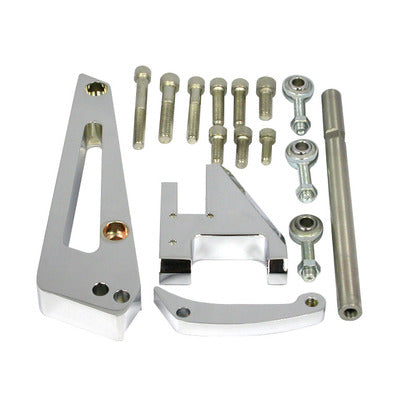Racing Power Chrome Aluminum BBC Alternator Bracket SWP R6411