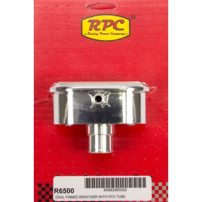 Racing Power Aluminum Finned PCV Breather Polished R6500