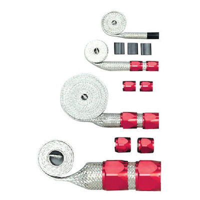 Racing Power Red Braided Hose Sleeving Kit R6676