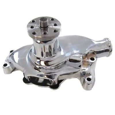 Racing Power Smooth SB Chevy Short Water Pump Chrome R6916C