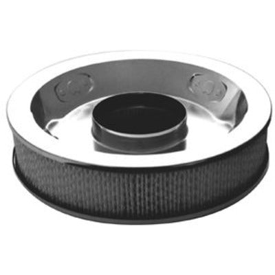 Racing Power Chrome 14" x 3" Air Cleaner w/Paper Element R7195