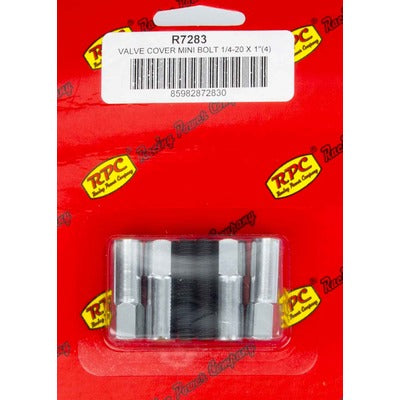 Racing Power Chrome V/C Mini Bolt (4) 1 3/8" x 1/4-20 Thread R7283