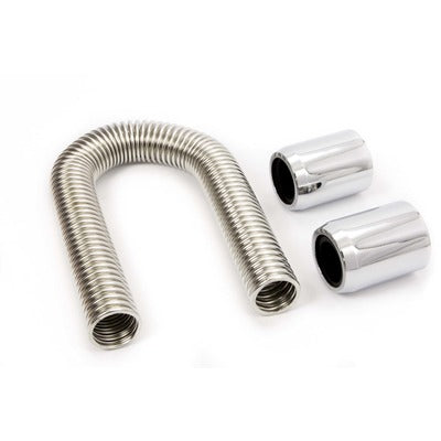 Racing Power 12" Stainless Hose Kit w/Chrome Ends R7302
