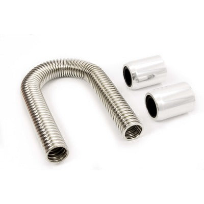 Racing Power 48" Stainless Hose Kit w/Polished Ends R7310