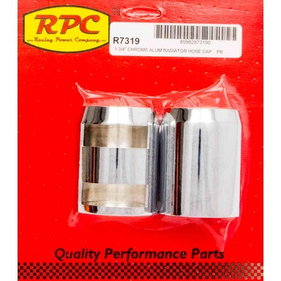 Racing Power Chrome Radiator Hose End Pair R7319