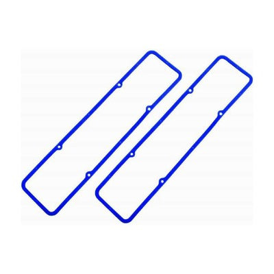 Racing Power Blue Rubber SB Chevy Valve Cover Gaskets Pair R7484X