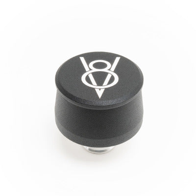 Racing Power Valve Cover Breather V8 Logo Black R8206