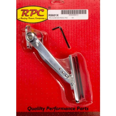Racing Power Polished Aluminum Pad Aluminum Arm Gas Pedal R8601X