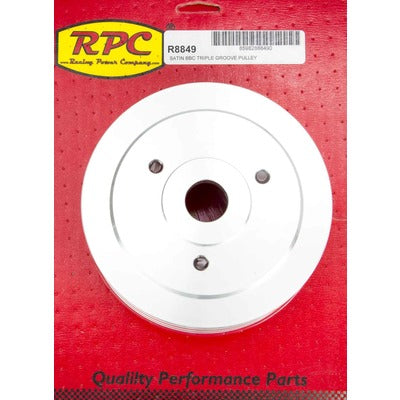 Racing Power BBC SWP Triple Groove Lower Pulley Satin R8849