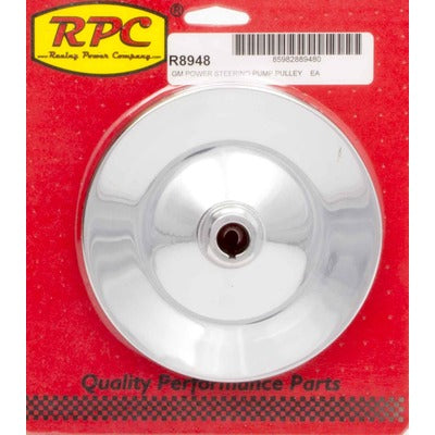 Racing Power GM Power Steering Pump Pulley Chrome R8948
