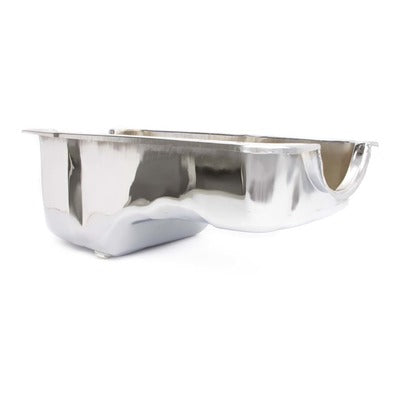 Racing Power 65-87 SBF Steel Stock Oil Pan Chrome R9078