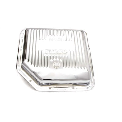Racing Power TH350 Trans Pan Chrome Steel Finned R9122