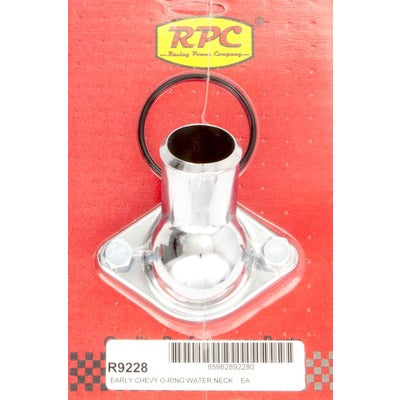 Racing Power 55-64 Chevy V8 Steel 45-Degree Water Neck Chrome R9228