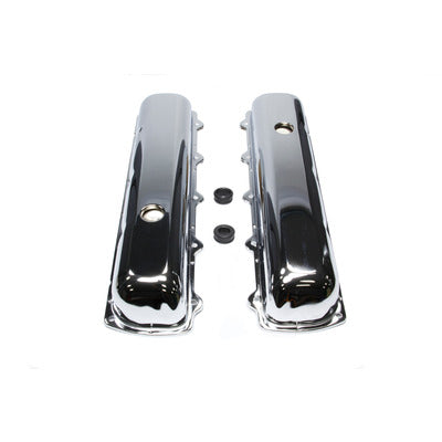 Racing Power Chrome Steel Oldsmobile Short Valve Cover Pair R9391