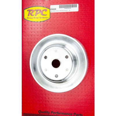 Racing Power Chrome Steel Crankshaft Pulley 3-Groove Long WP R9608