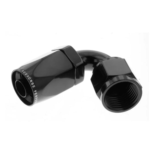 Redhorse 6120 Series 120-Degree Non-Swivel Hose End (Black)