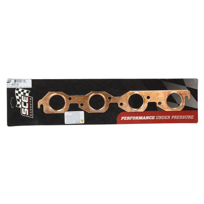 SCE Gaskets 1.875 Diameter BBC Copper Embossed Exhaust Gasket 4013