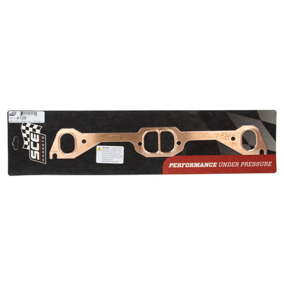 SCE Gaskets Pontiac D-Port Copper Exhaust Gasket Set 4128