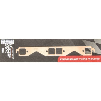 SCE Gaskets SBC Square Port Copper Exhaust Gasket Set 4211